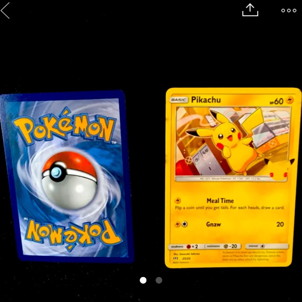 McDonald’s 25th anniversary Pokémon card